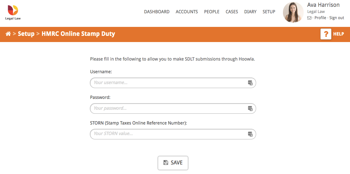 How to Set up Stamp Duty (SDLT) Submissions in Hoowla Hoowla User Guides